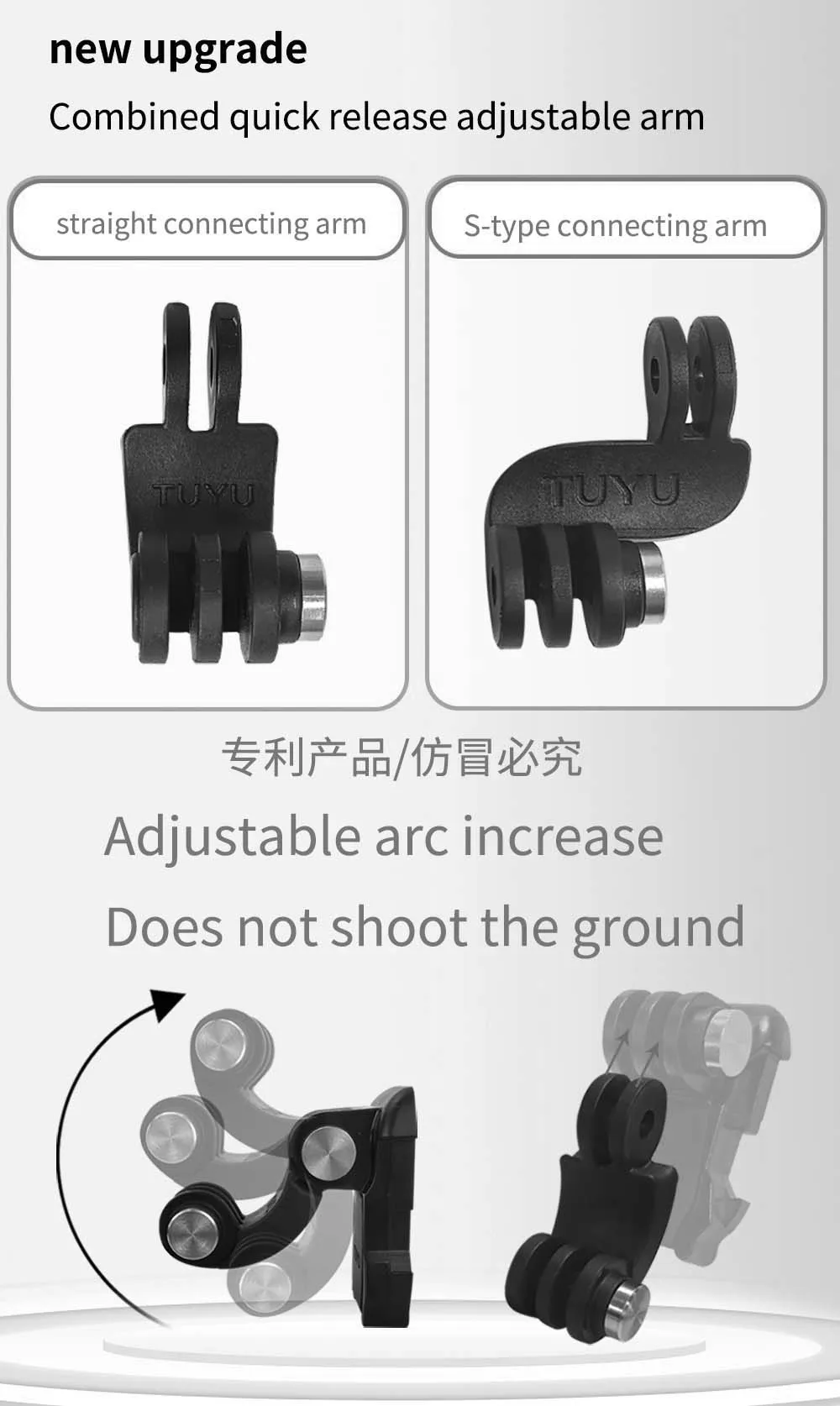 für LS2 FF901 Aluminium-Helm-Kinnhalterung für GoPro Hero 13 12 11 10 9 Insta360 X5 X4 X3 Ace Pro DJI Action 6 5pro 4 3 Kamera – Detail 3