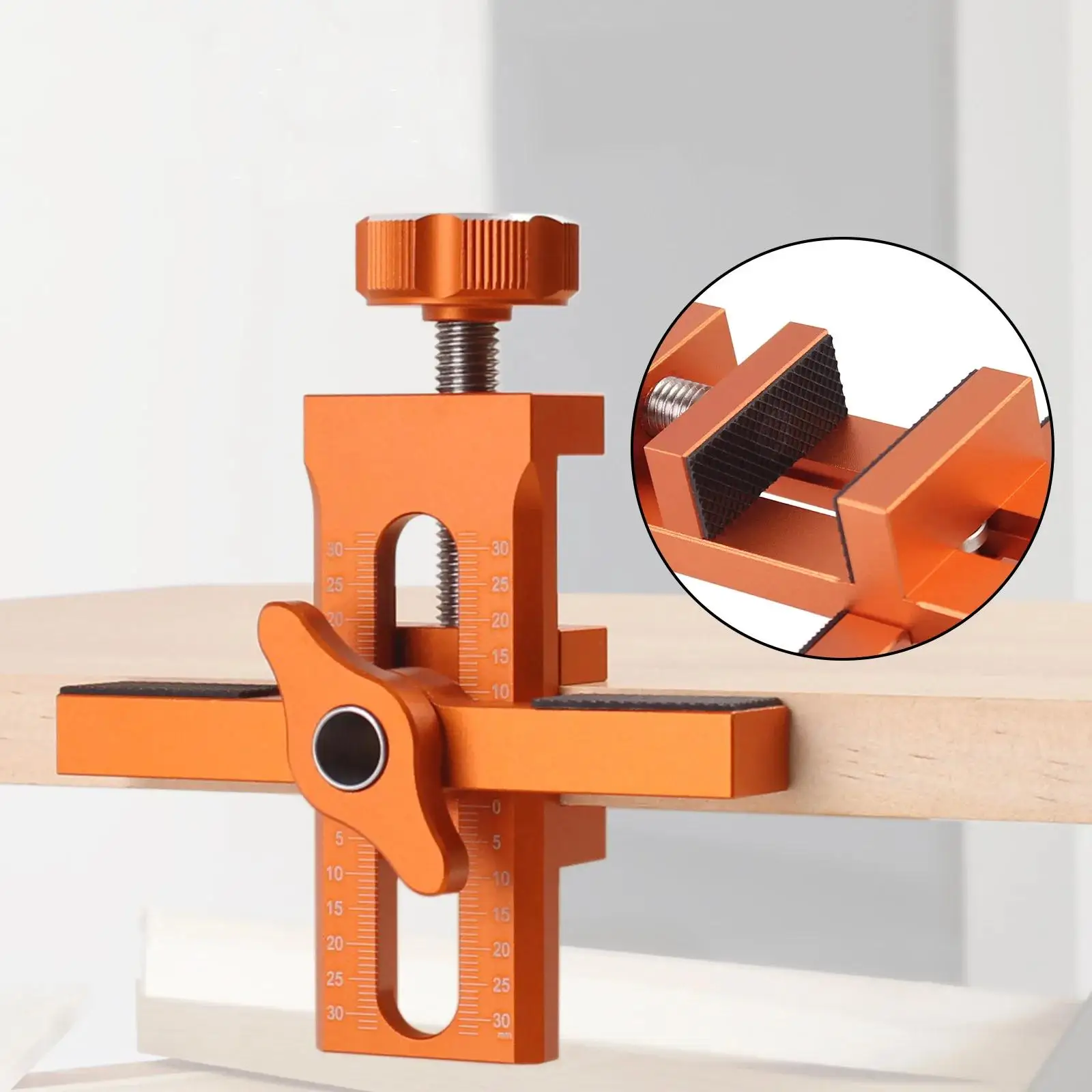 

2 in 1 Cabinet Door Installation Positioner, Rebounder Punched Mounting Jig Wardrobe Cabinet Door Panel Installation