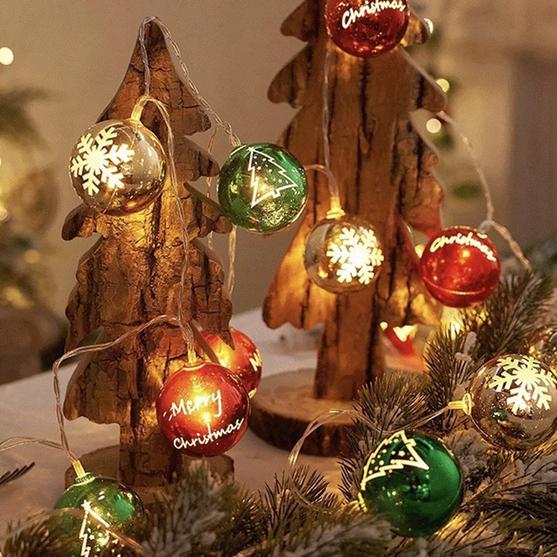 1Set LED String Light Outdoor For Christmas String Lights For Holiday Lighting Decor Hanging Decor B
