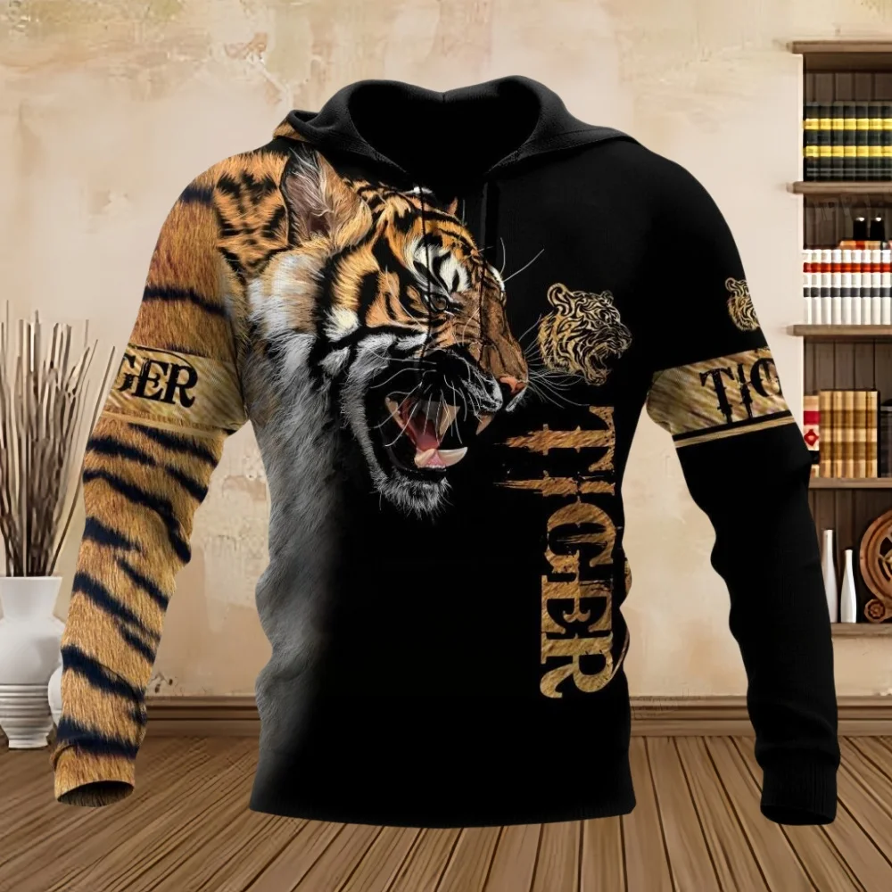 Fashion Fall Tigers Men Hoodies White Tiger Skin 3D All over Printed Mens Sweatshirt Unisex Long Sleeve Pullover Casual Jacket