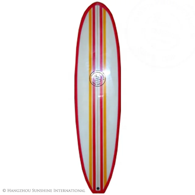 

Orange Red and White Epoxy Foam SUP Paddle Board with Handle