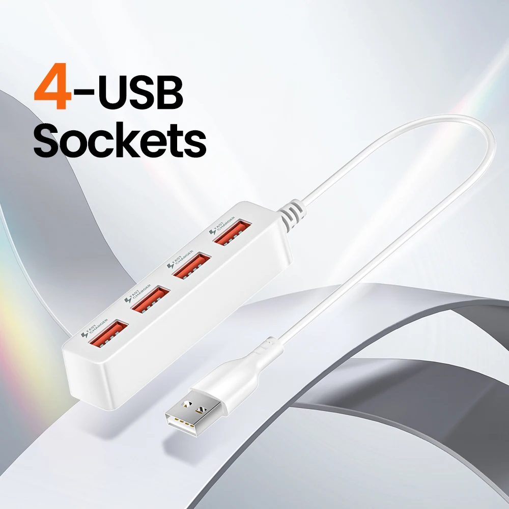 High Speed 4 Port USB HUB Adapter Expander Multi Port USB HUB Splitter Multiple Extender USB Socket For PC Computer Accessories