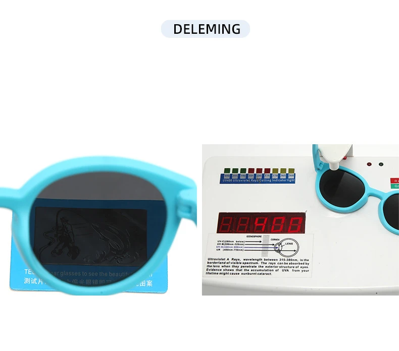 Baby-Sonnenbrille für 0–5 Jahre, Outdoor-Augenschutz und Sonnenschutz, polarisierte Silikon-Sonnenbrille für Kinder 23067 – Detail 4