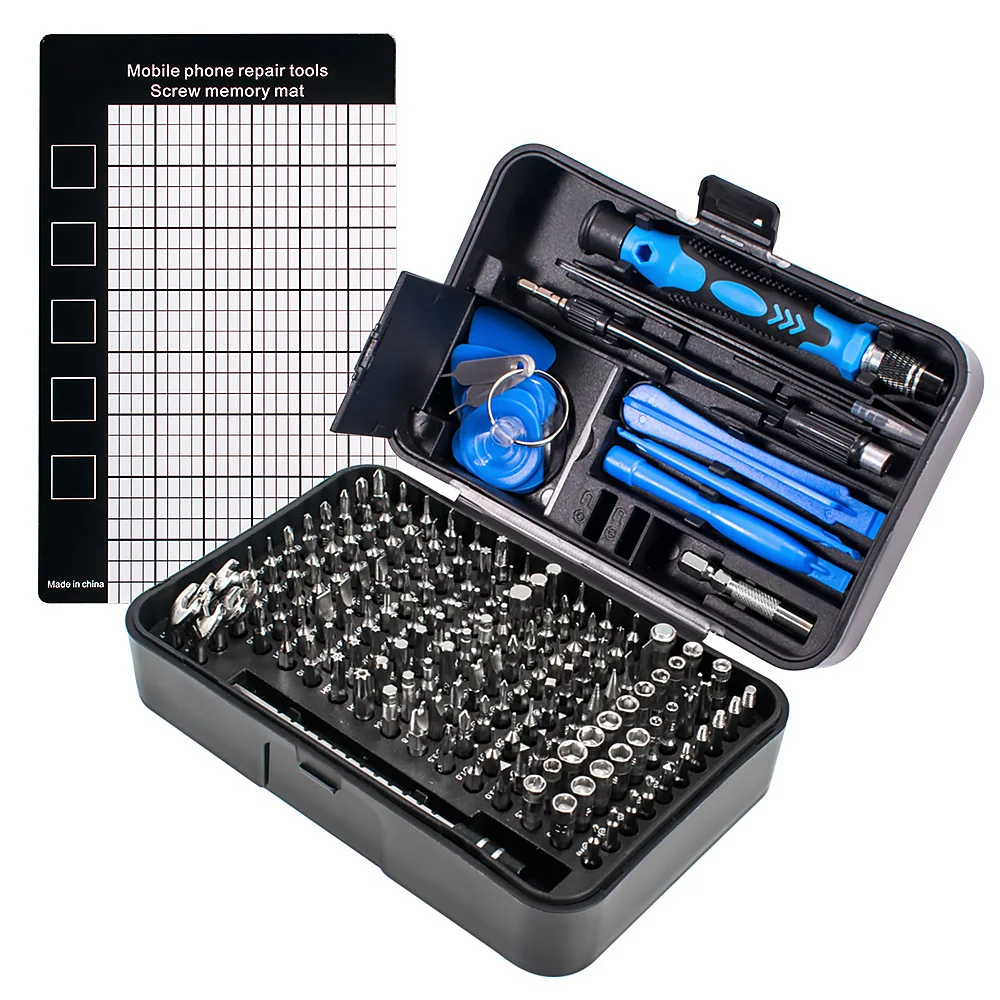 170 in 1 Precision Screwdriver Set CRV Alloy Steel Magnetic Repair Tool Kit for Phone Laptop Computer Electronics Disassembly