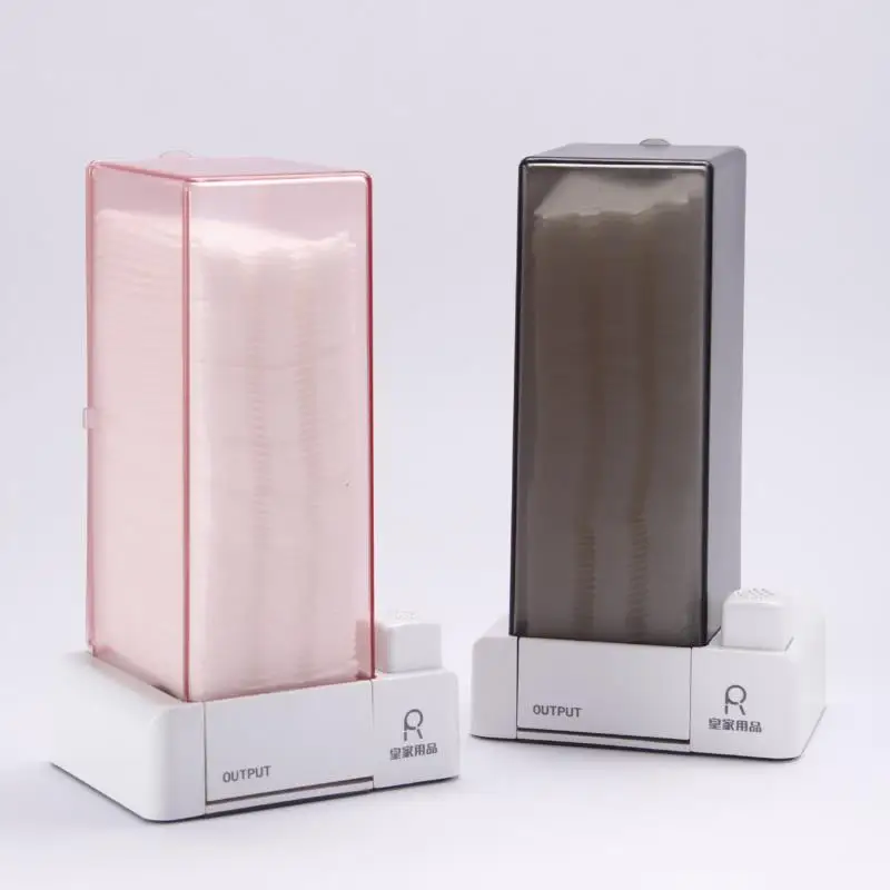 Automatic Cosmetic Cotton Box Press Type Dustproof Makeup Remover Cotton Pad Storage Dispenser Home Gadgets