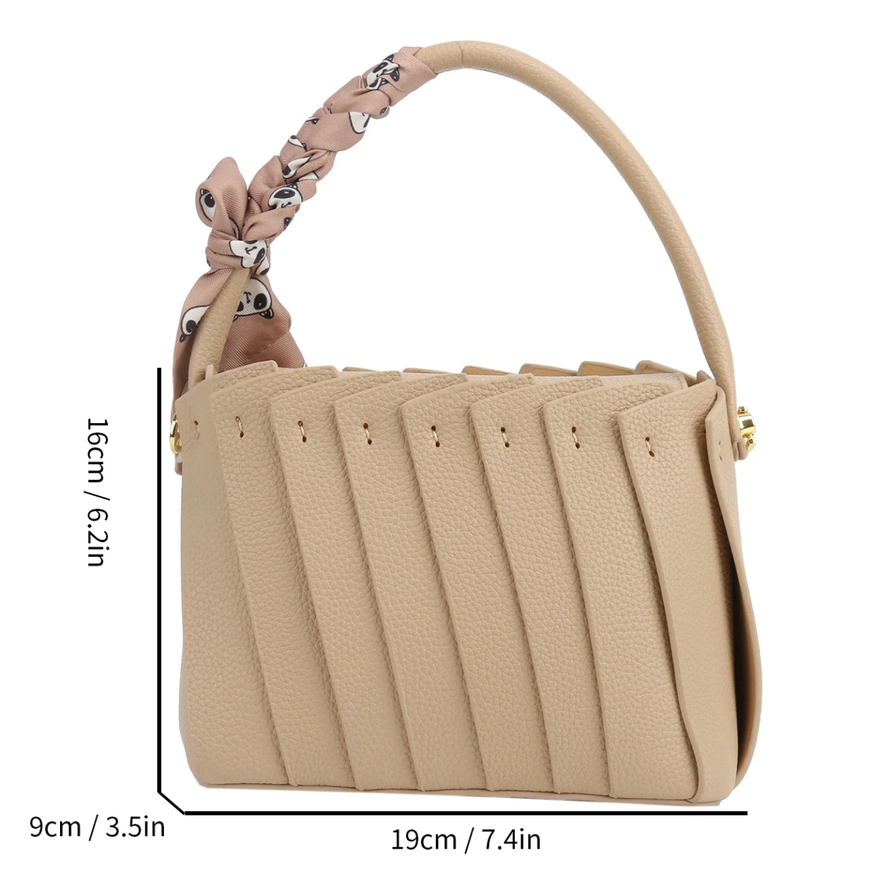 2024 New Designer Woven Bag Fashion Pleated Handbag Soft Leather Splicing Bucket Shoulder Crossbody Bag Basket Hand Bag Green