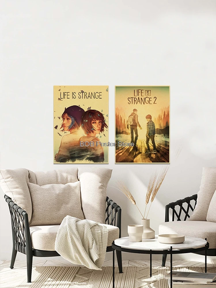 Classic Life is Strange 1 2 Before the Storm Video Game Kraft Poster Painting Wall Sticker Art Picture Game Room Home Gift Decor