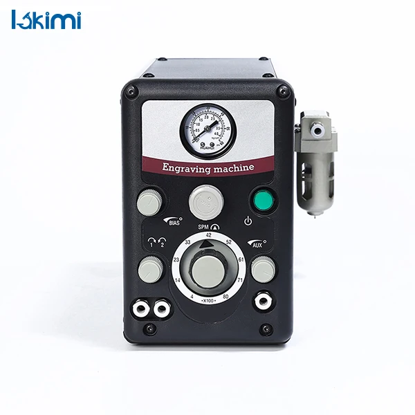 Air-Powered Jewelry Pneumatic Engraver Machine Lakimi Pneumatic Graver Handpiece Double Head LK-G01