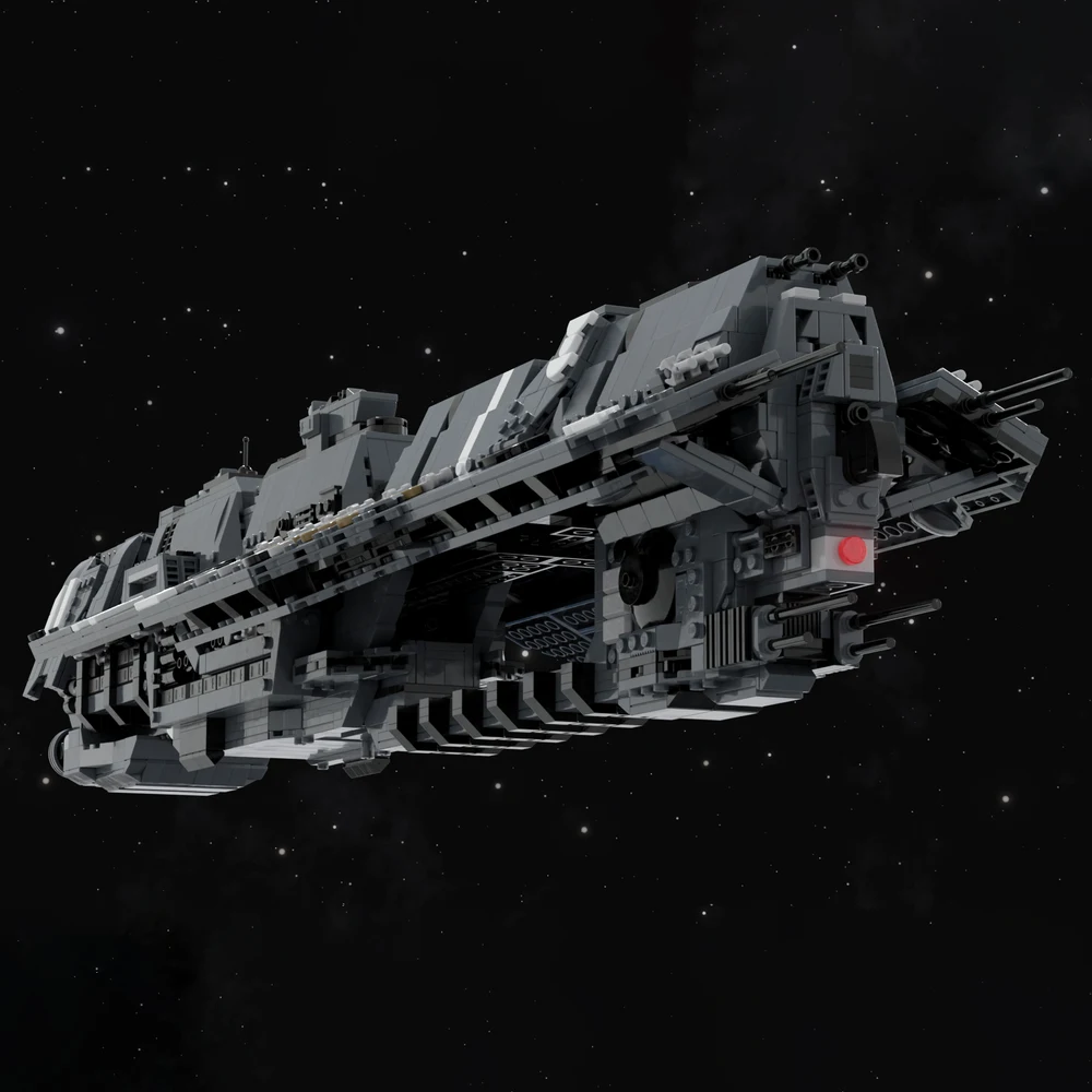 2929 sztuk MOC kosmiczna wojna broń ciężki statek kosmiczny Model bojowy klocki DIY zestaw wsporników montażowych zabawka kolekcja dla dorosłych prezent