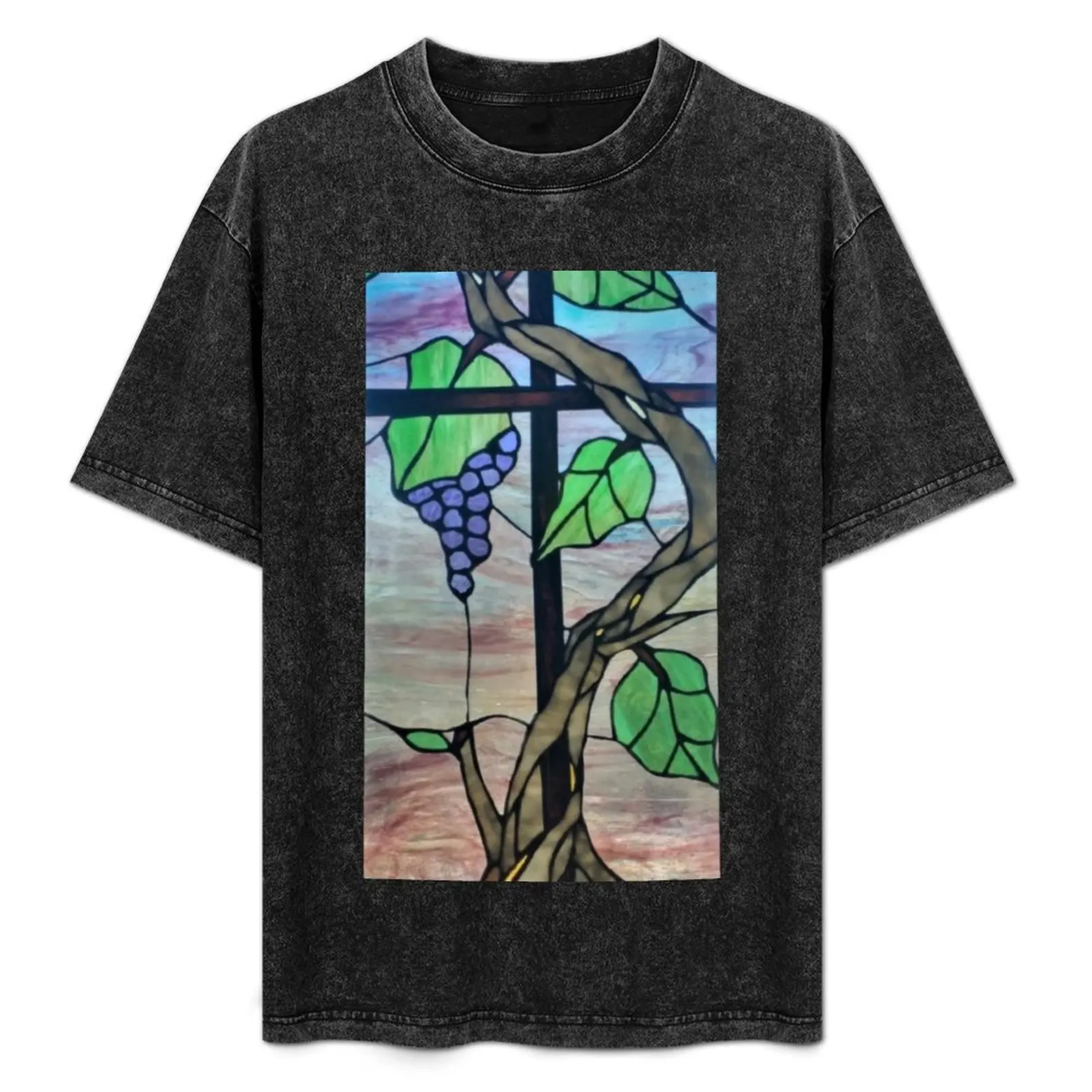 

John 15:5 T-Shirt Art Pattern Printed Casual Top