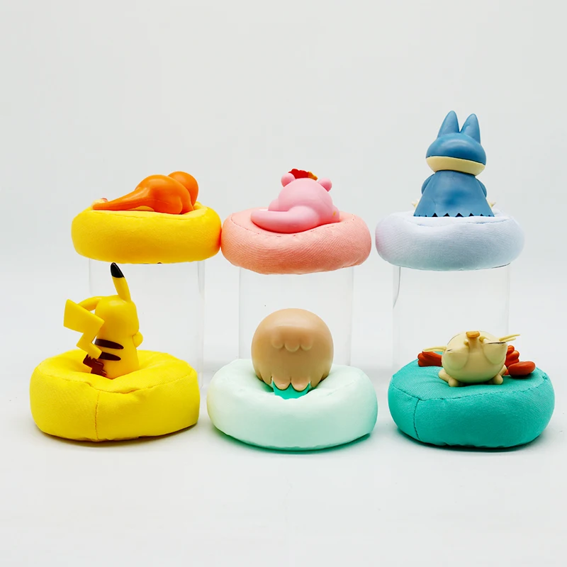 Anime Pokémon Blind Box Modellfigur 1-12 Stück Pikachu Schlaf-Serie Innenraumfigur Schlafende Position Spielzeug Geschenk für Freunde – Detail 4