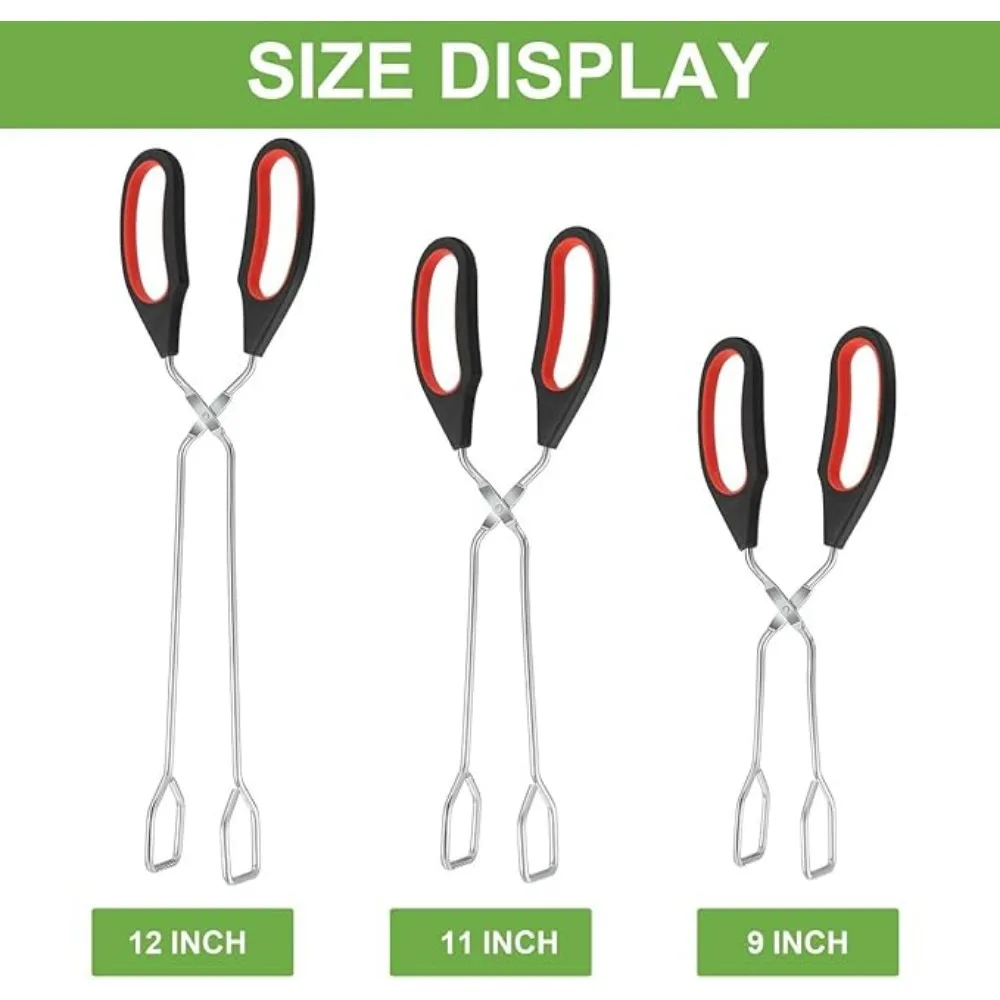 BBQ Tools Barbecue Scissor Tongs Grilled Food Tong Long Handle Scissor BBQ Bread Roast Clip Tool for Flipping Food Easy To Clean