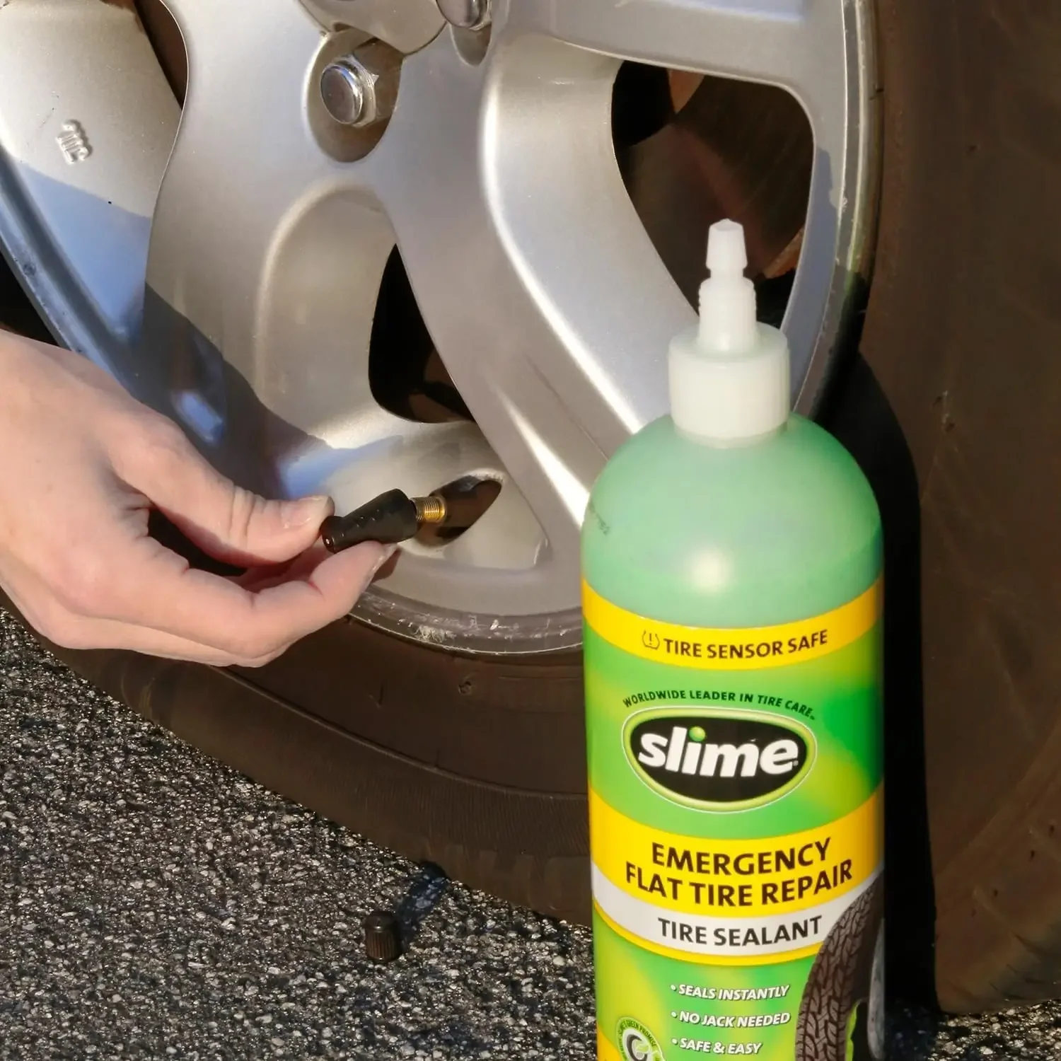 Flat Tire Puncture Repair Sealant, Emergency Repair for highway vehicles, Non-toxic, eco-friendly,