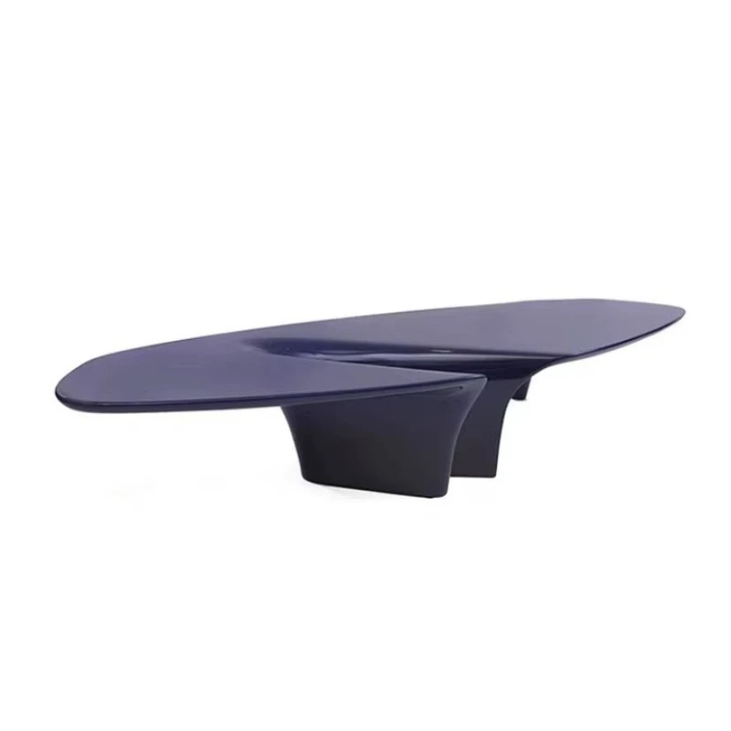 

Light luxury creative special-shaped fiberglass coffee table, minimalist style living room to negotiate coffee table designer