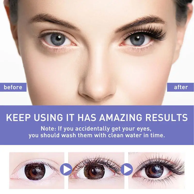 Eyelash oil, seamless lengthening and moisturizing eyelashes, black and curled lashes and eyebrows