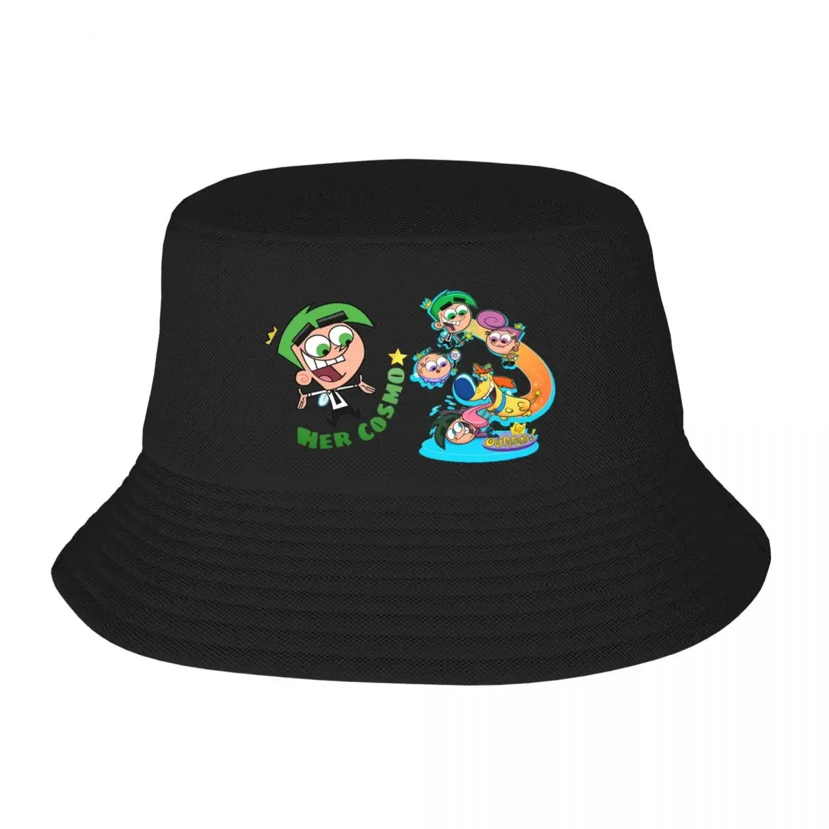 

Fairly Oddparents - Cosmo Bucket Hats Panama For Kids Bob Hats Outdoor Fisherman Hats Summer Beach Fishing Unisex Caps