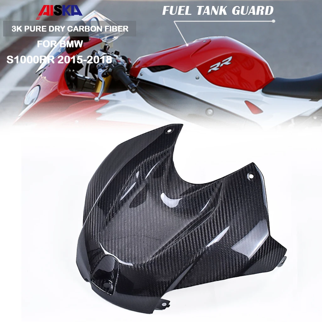 

3K Pure Dry Carbon Fiber Fuel Tank Guard Fairing Protective Cover Motorcycle Accessories For BMW S1000RR 2015 2016 2017 2018