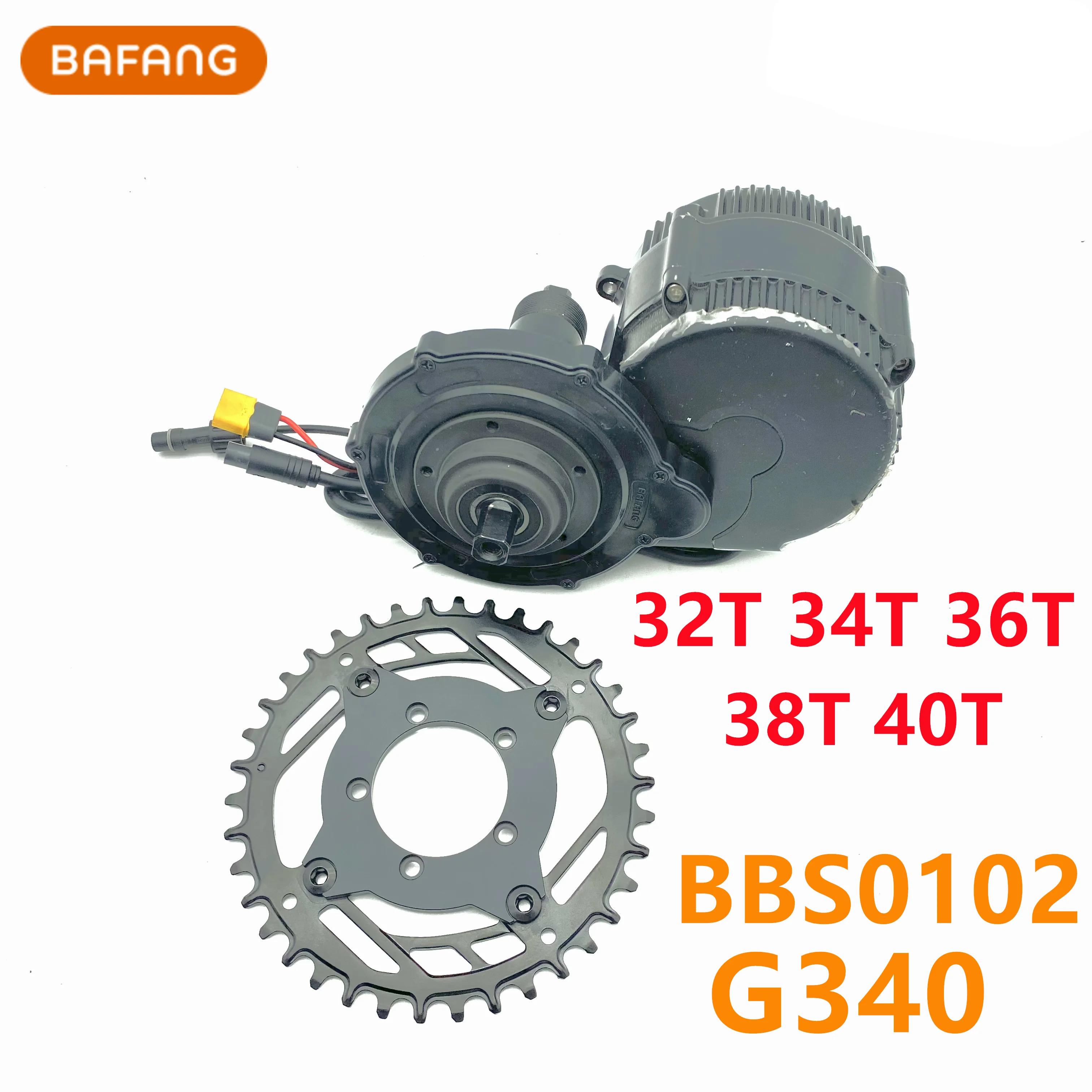 

E-BIKE BaFang Chainring Chain wheel Mid Motor BBS0102/G340 Crankset Positive and Negative Teeth 32T 34T 36T 38T 40T