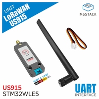 M5Stack Official LoRaWAN Unit US915/EU868/AS923(STM32WLE5) with Antenna