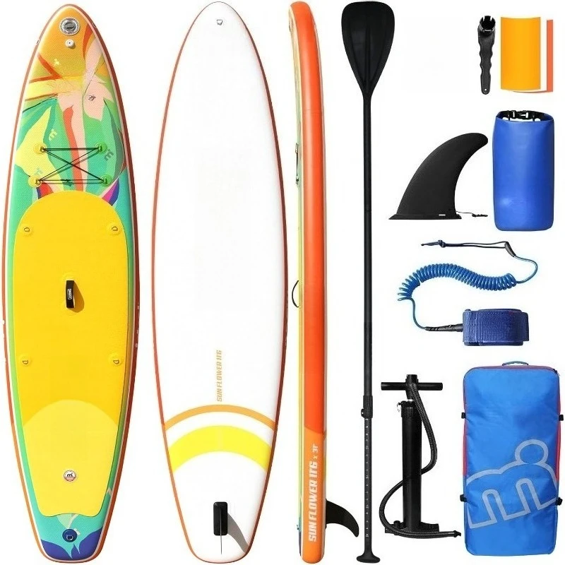 

Inflatable Stand Up Paddle Board, 11'6 x31''x6'' Paddle Boards with SUP Accessories, SUP Paddle Board for Family, Tourin