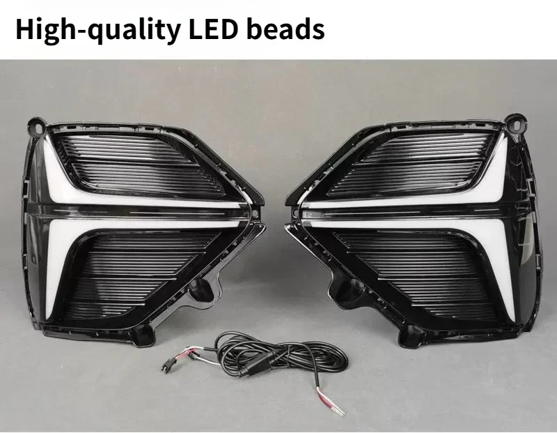 For Geely Emgrand 2026 Car Led Daytime Running Light Front Fog Light Modification Yellow Turn Signal 12V Daylights Accessories detail image 6