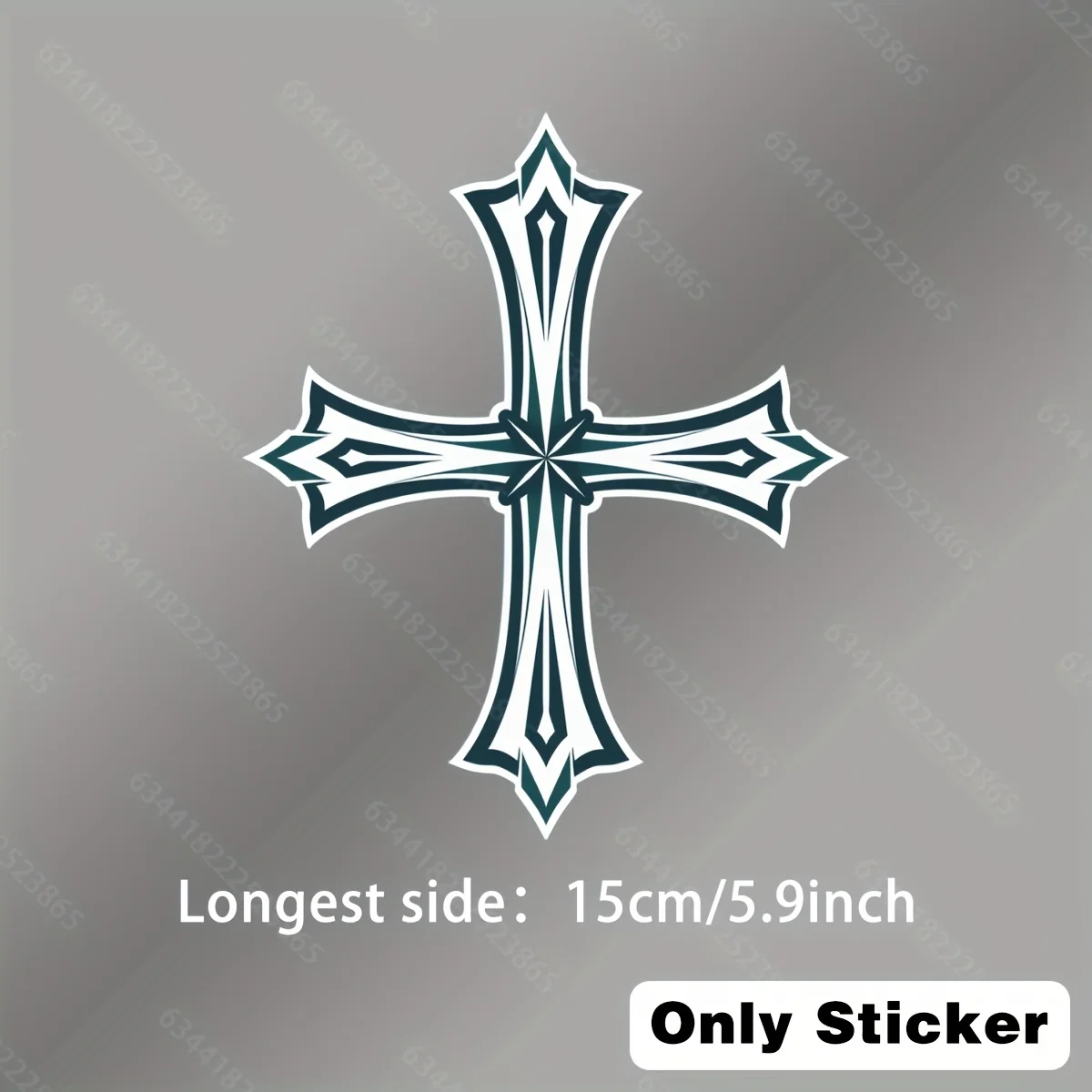 

1 шт. "крутая декоративная наклейка с крестом, модная и отличительная, отлично подходит для чехлов для телефонов, корпусов планшетов, рамок велосипедов"