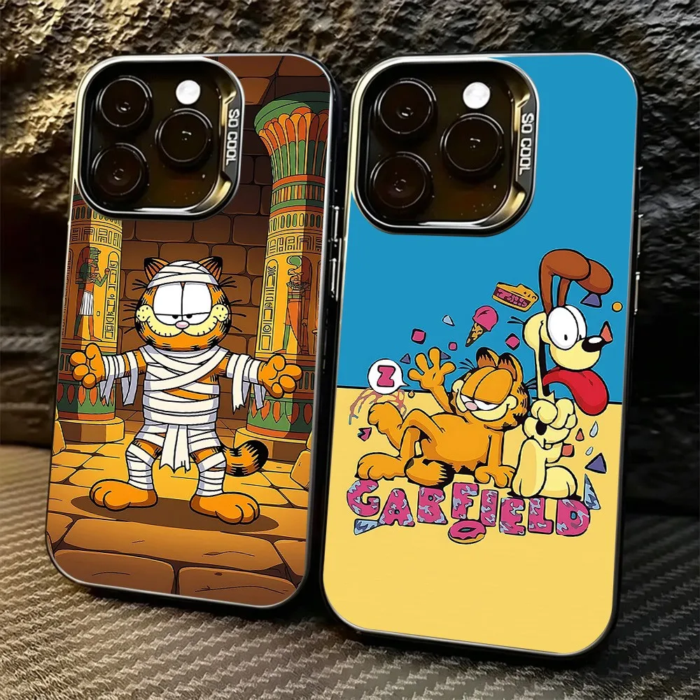 Anime Garfields Phone Case for Samsung Galaxy S26 S25 S24 S23 S22 S21 S20 Note20 FE Ultra Edge Plus 4G 5G Anti Fall Cover
