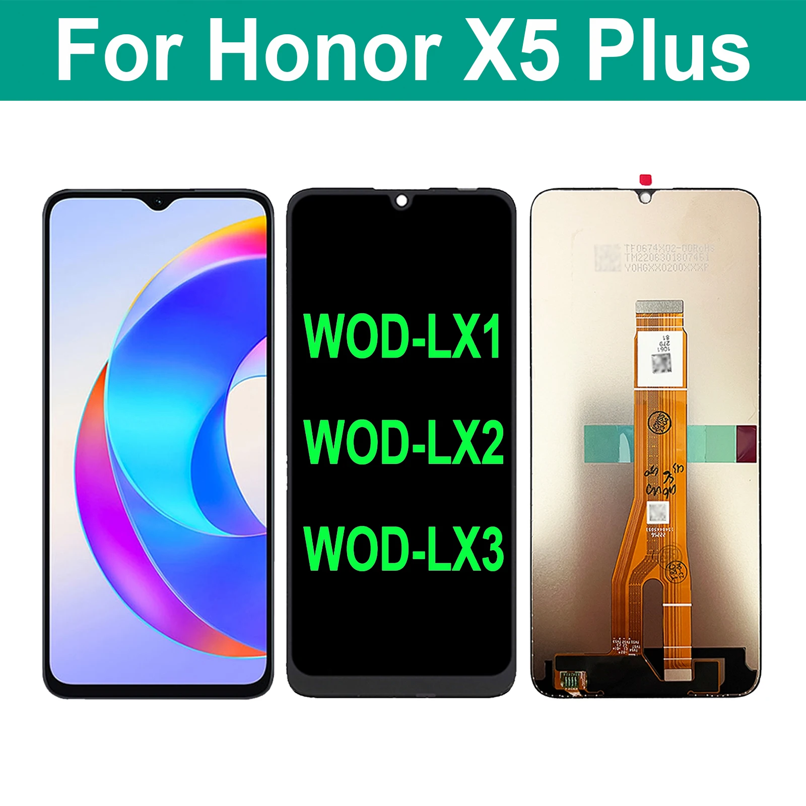 LCD Display Touch Screen Digitizer Assembly For Honor X5 Plus WOD-LX1 WOD-LX2 WOD-LX3