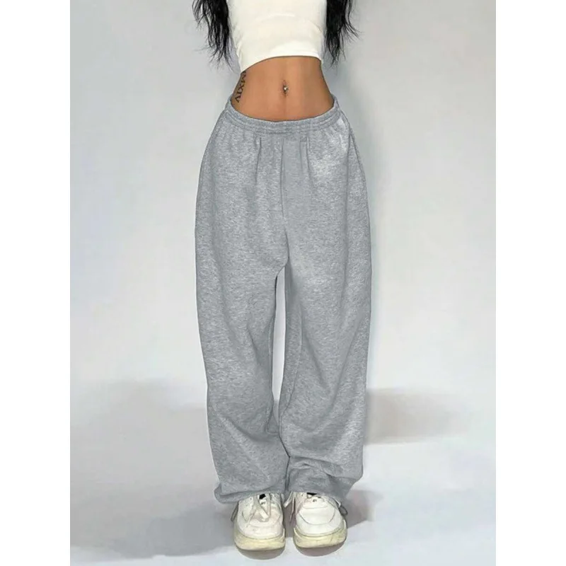 

Hip Hop Wide Leg Pants Women's Casual Trousers Comfortable Sweatpants Neutral Style Other Material 100% Spring Collection