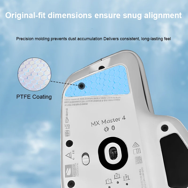1Set Rounded Curved Edges Mouse Feet Skates for MX Master 4 Wireless Gaming Mouse feet Replacement Smooth