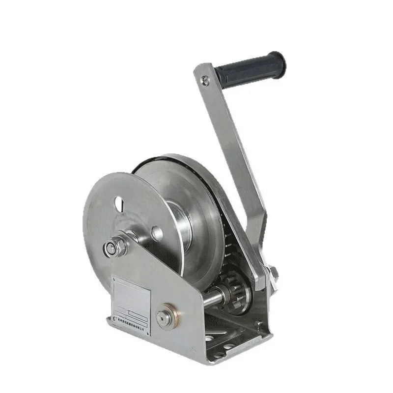 

304 Stainless Steel Hand Winch Bidirectional Self Locking Manual Hoist Waterproof Anti Rust Small Winch for Boat ATV