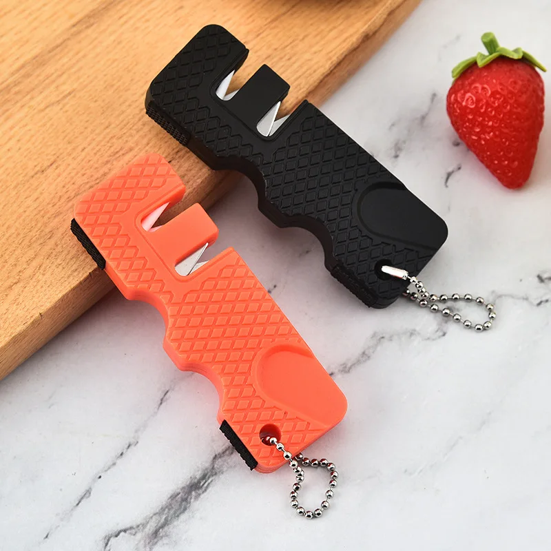 Knife Sharpener Mini Portable Knife Sharpening Support Kitchen Household Fruit Knife Sharpening Stone Kitchen Home Accessories