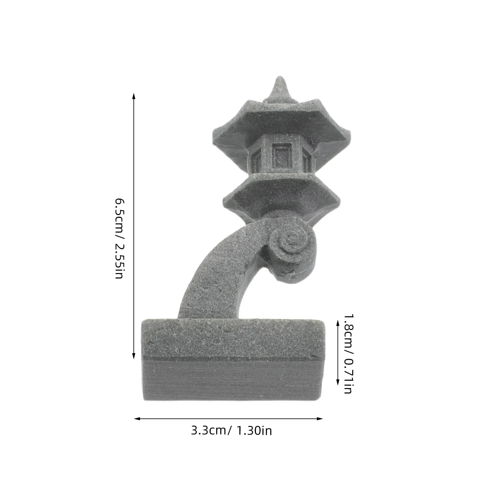 6Pcs Mini Japanese Pagoda Lantern Tower Statue Set Asian Micro Landscape Aquarium Terrarium Zen Garden Decor Mini Pagoda Statue