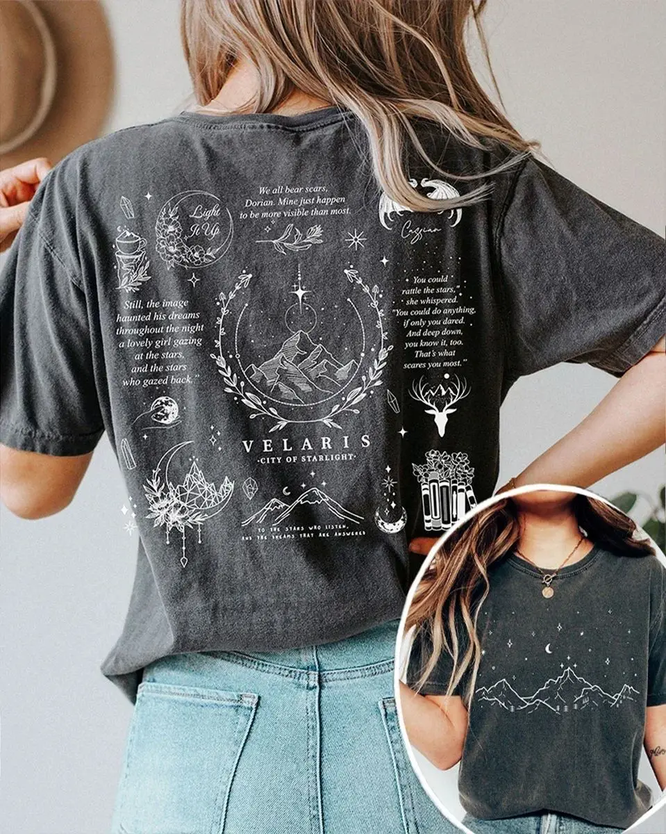 Fantasy Y2K Top Thorns and Roses Court SJM Fan Shirt Cotton Loose Retro Casual Shirt Streetweat Daily Unisex
