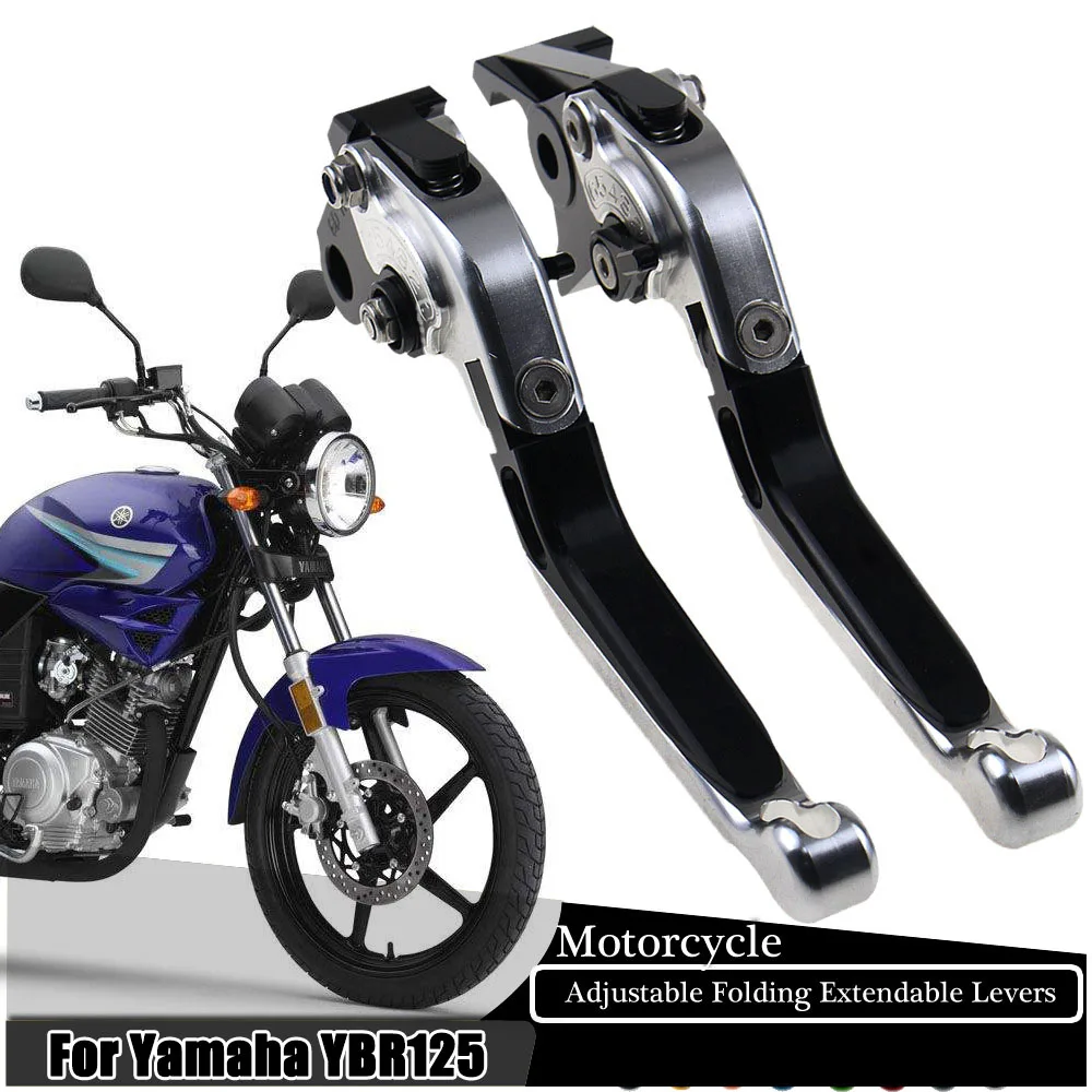 

Motorcycle Brake Clutch Levers For Yamaha YBR125 2005-2014 Nice CNC Folding Adjustable Retractable Motorcycle Modified Levers