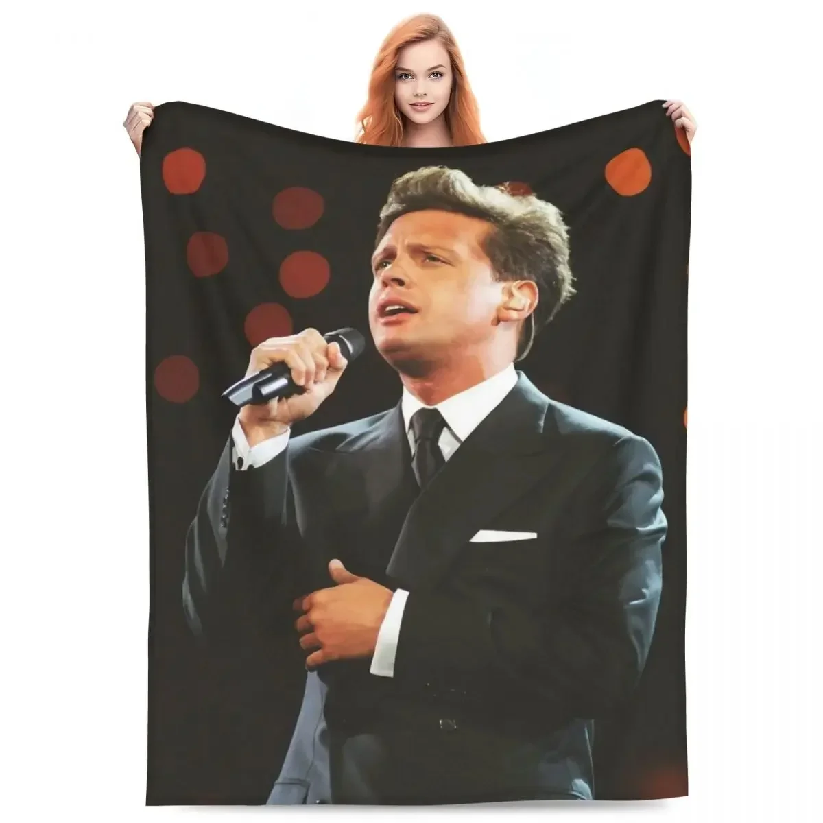 Mantas suaves y cálidas para viajar, manta de tiro de l-louis Miguel, colcha de franela de cantante mexicano, funda divertida para sofá cama