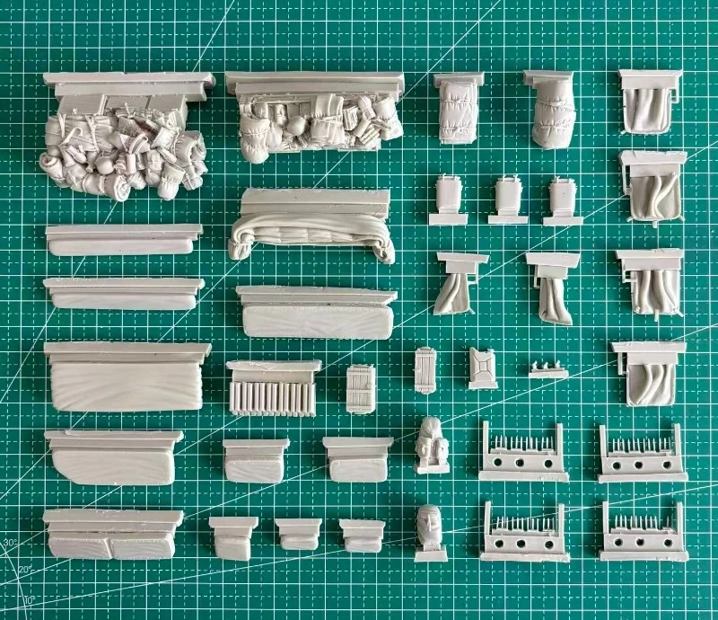 1/35 Scale Die-Cast Resin Model Assembled Kit Sd.kfz. 8 Accessories Set (No Car) Unassembled and Unpainted - Image 3