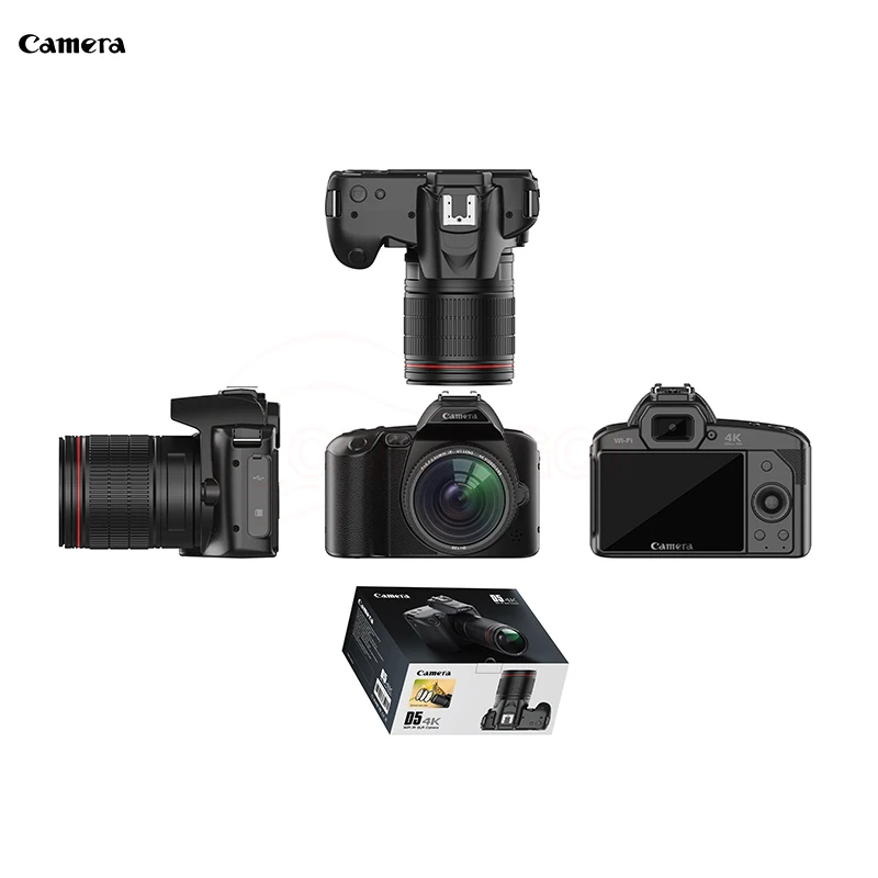 كاميرا احترافية 4K كاميرا واي فاي كاميرا رقمية HD 64 مليون بكسل كاميرا فيديو 16X فتحة زمنية لمسجل مدونة فيديو يوتيوب DSLR