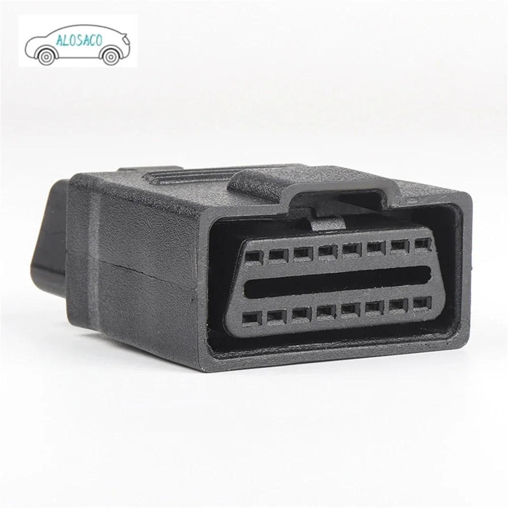 Car Detector Plug, On-Board Computer OBD2 Extension Cable 16P Fully Powered Adapter 12V 24V obd Cable Connector