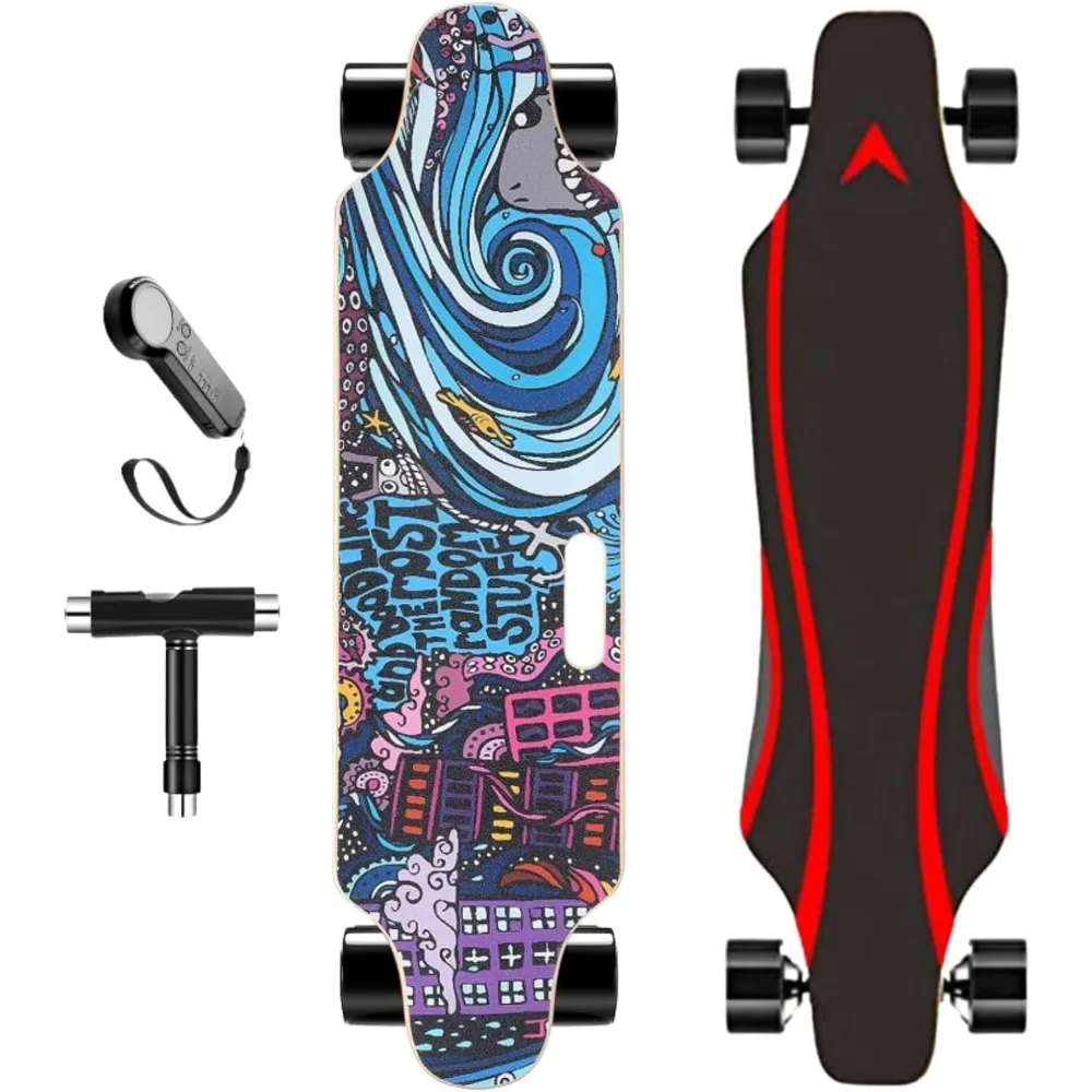 

Electric Skateboards for Adults, 700W Brushless Motor, 18.6MPH Top Speed, 12 Miles Max Range, 3 Speed Modes, E Skateboard