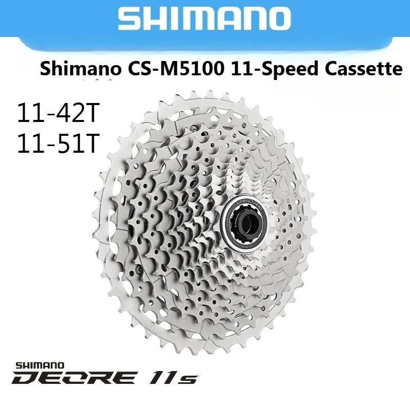 

SHIMANO DEORE M5100 11-Speed Mountain Bike Cassette - 51T Freewheel Cog Set