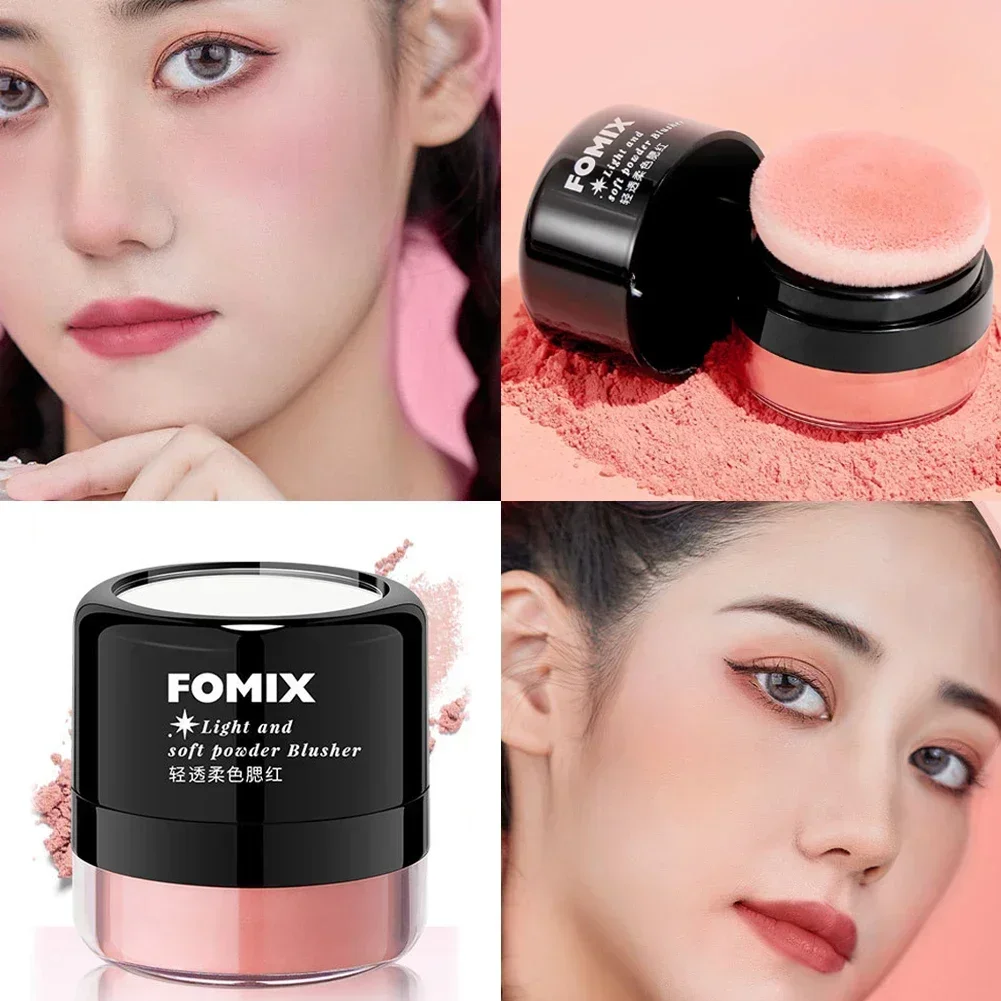 Powder Blusher Mushroom Head Air Cushion Blush High Gloss Repair Cosmetics Soft Mist Cheek Rouge Face Contour Makeup