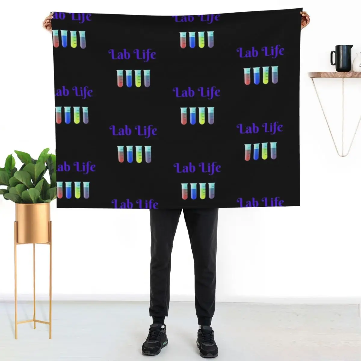 Lab Life Throw Blanket Hairys For Baby Quilt Flannel Summer Beddings Sofas Blankets