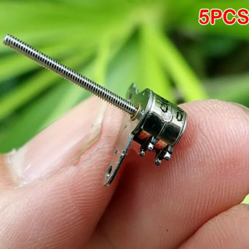 5PCS 2-phase 4-wire Micro Mini Miniature 6mm Stepper Motor Stepping 17mm Long Shaft  Linear Screw  Digital Camera Lens