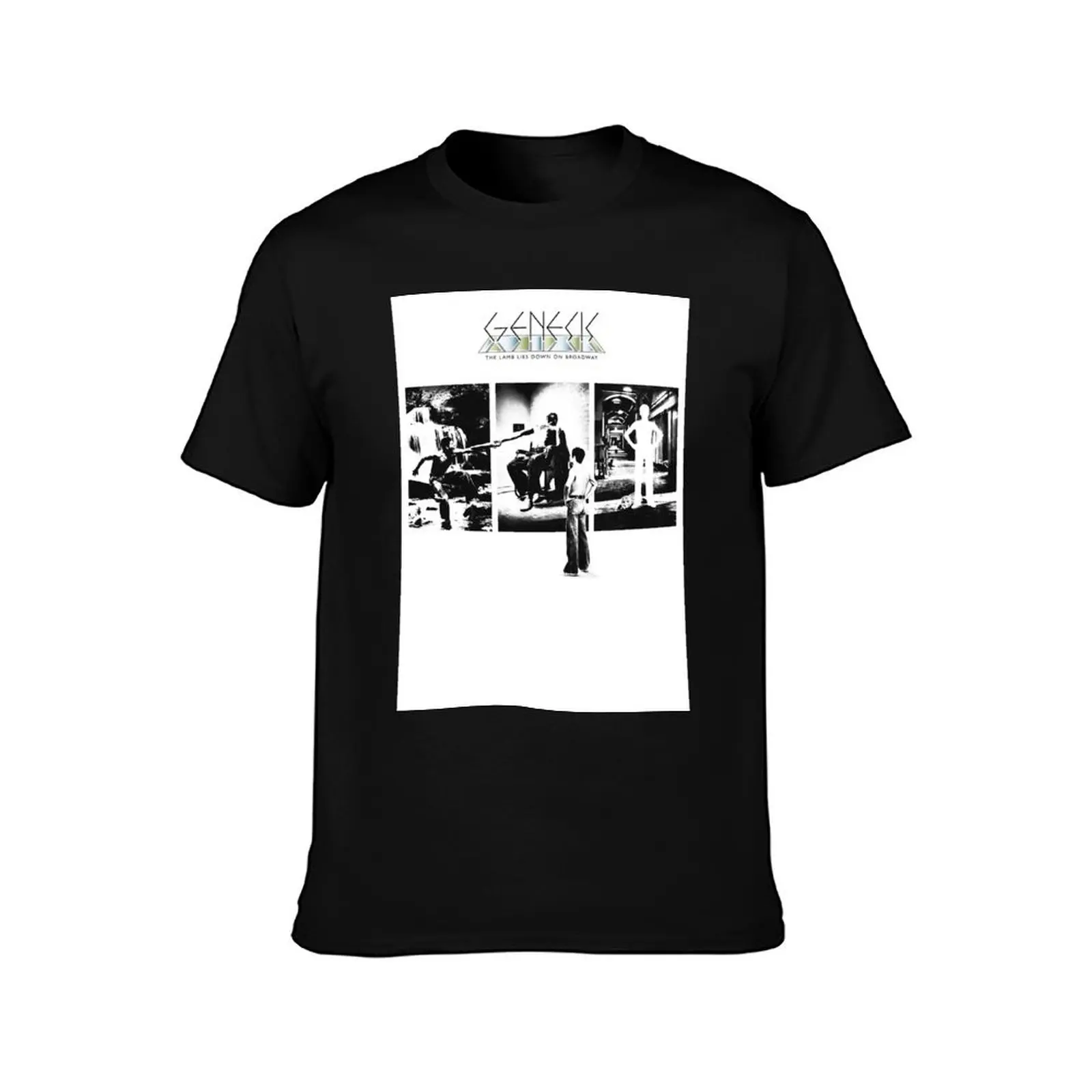 Ge.nes.is - The La.mb Lies Do.wn on Br.oad.way Gree.ting Card T-Shirt Casual Basic Short Sleeve T-Shirt