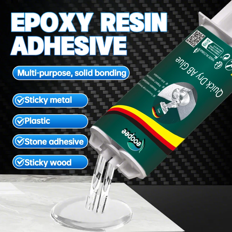 راتنجات الايبوكسي AB الغراء ربط قوي لاصق شفاف عالي اللزوجة مقاوم للماء إصلاح المعادن والسيراميك والمكونات الإلكترونية #1