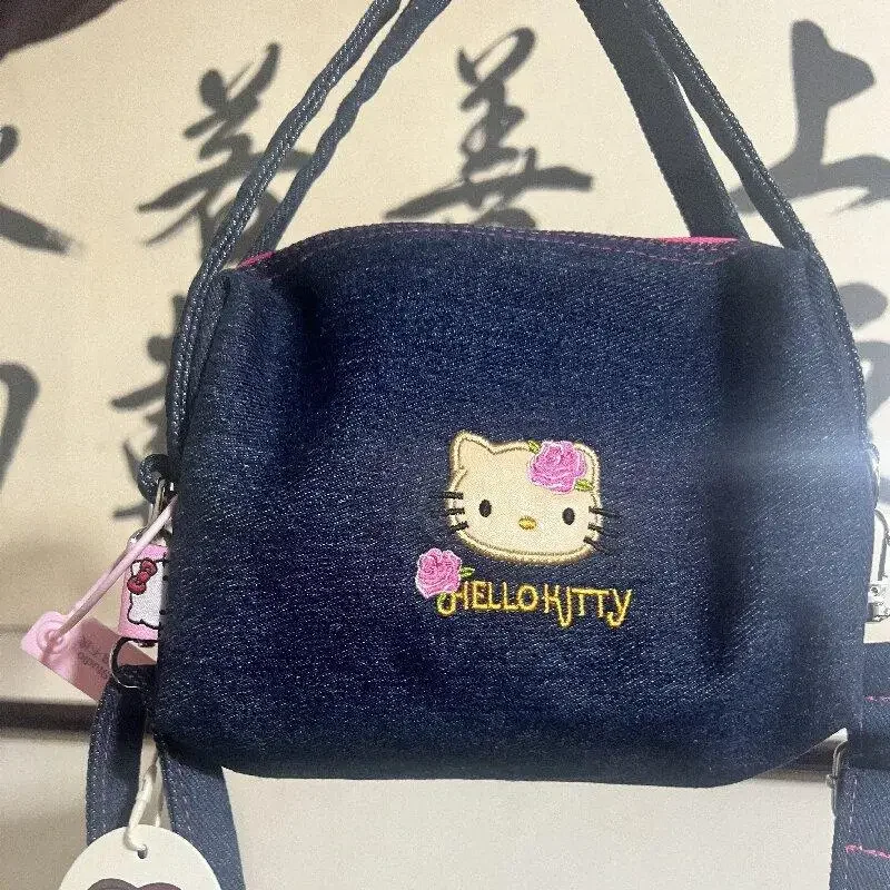 كارتون مرحبا كيتي حقيبة مستحضرات التجميل التطريز لطيف أنيمي الشكل Kawaii كاوبوي حقيبة يد اثنين من الأغراض لطيف هدية عيد ميلاد