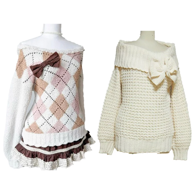 جديد 2025 سترة الشارع الشهير شارع العليا لطيف موضة Y2k محبوك سترة كلاسيكية الحد الأدنى شيك عادية فريدة من نوعها الشتاء #1