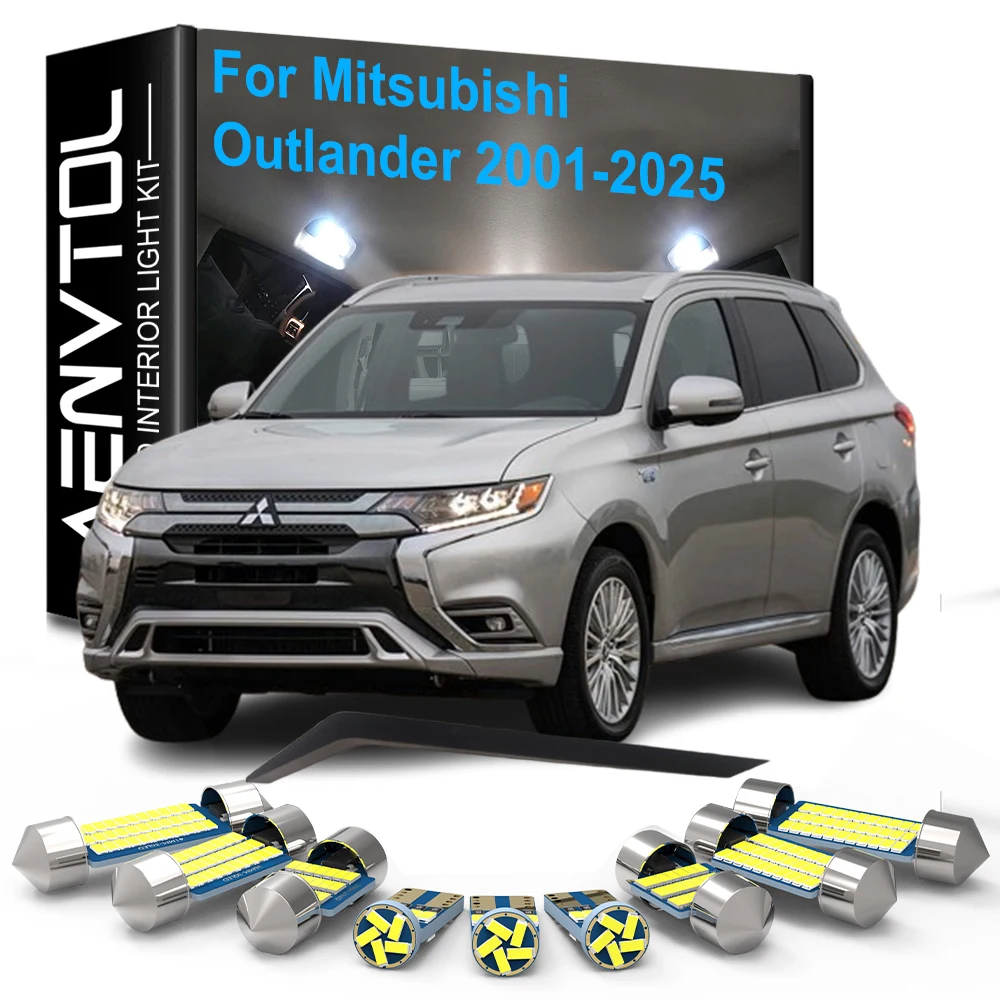 

Автомобильные светодиодные внутренние фонари Canbus для Mitsubishi Outlander MK1 MK2 MK3 MK4 2001-2025, купольные лампы для чтения багажника, номерного знака