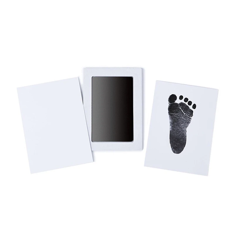 Safe Baby Care Non-Toxic Baby Handprint Imprint Kit Baby Souvenirs Casting No Touch Skin Newborn Footprint Ink Pad Infant Clay